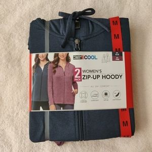 32 Degrees 2 Pack Women's Zip-up Hoody